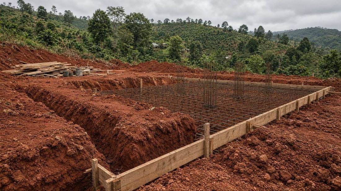 Đất đỏ bazan xây nhà Tây Nguyên: móng và khảo sát
