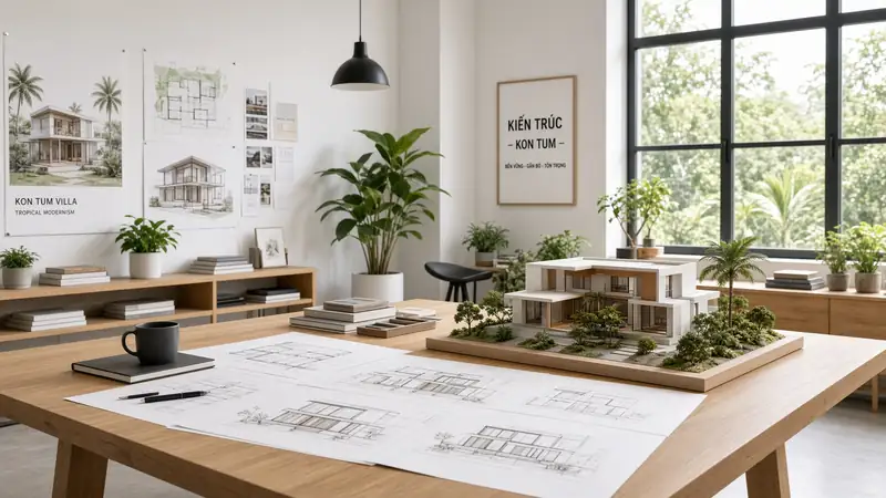 Trụ sở công ty kiến trúc xây dựng tại Kon Tum